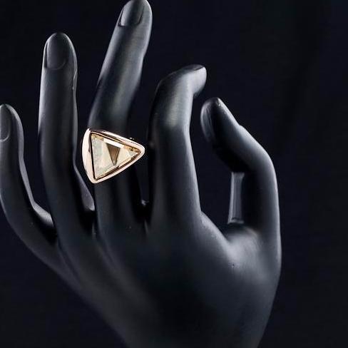 Triangle Stellux Crystal Ring