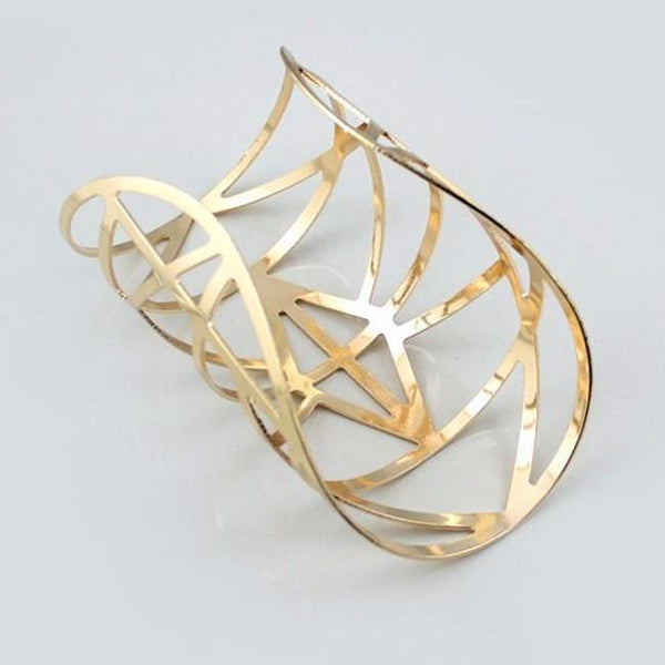 Geometric Zinc Alloy Bangles