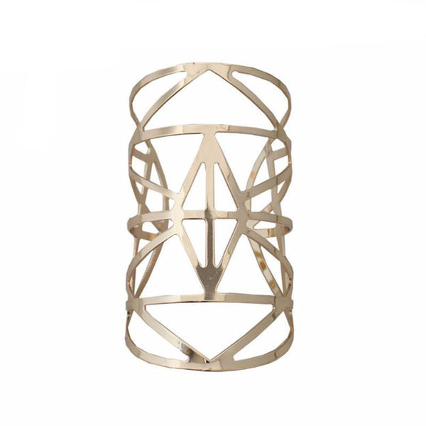 Geometric Zinc Alloy Bangles