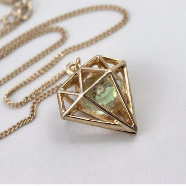 Diamond Inspired Pendant Necklace For Women