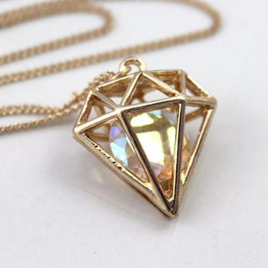 Diamond Inspired Pendant Necklace For Women