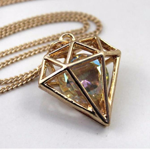 Diamond Inspired Pendant Necklace For Women