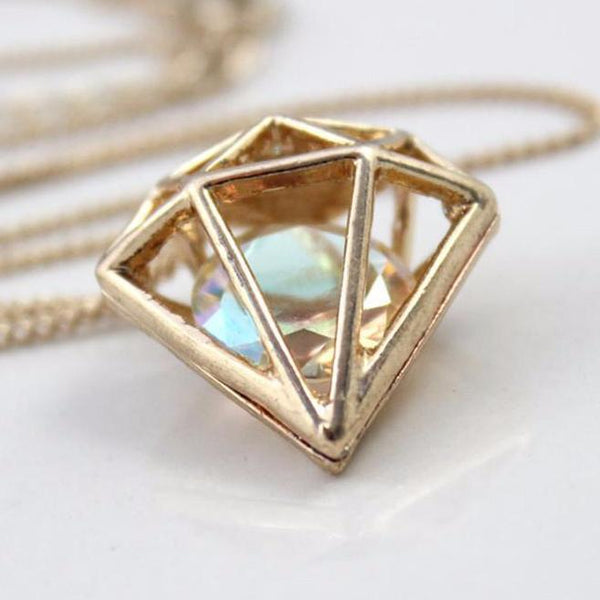Diamond Inspired Pendant Necklace For Women