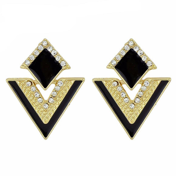 Geometric Drop Triangle Earrings for Women