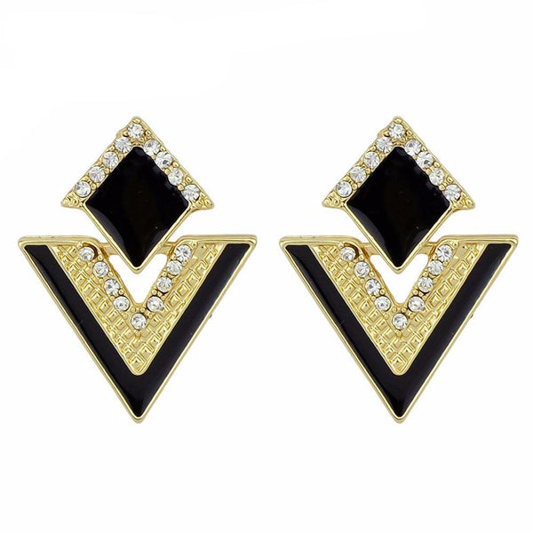 Geometric Drop Triangle Earrings for Women