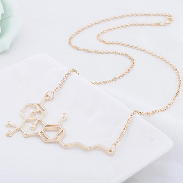 Molecule Structure Pendant Necklace