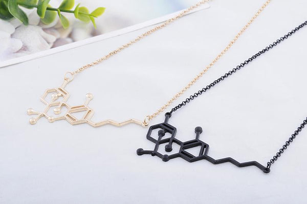Molecule Structure Pendant Necklace