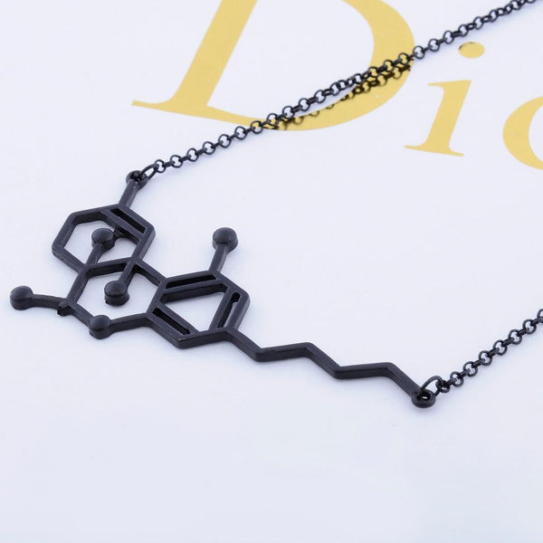 Molecule Structure Pendant Necklace