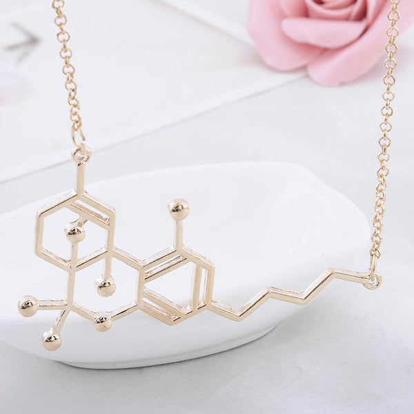 Molecule Structure Pendant Necklace