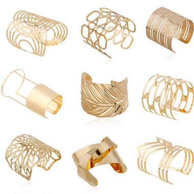 Assorted Geometric Designs Metal Bangles