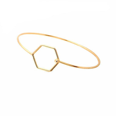 Minimalist Hexagon Bracelet