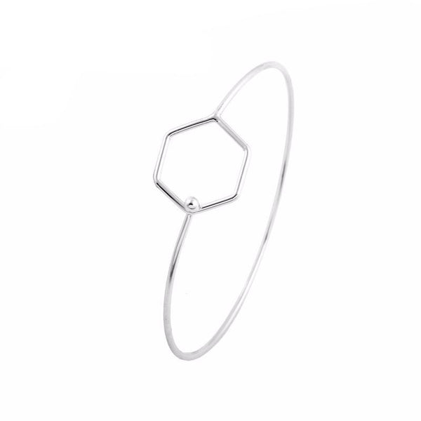 Minimalist Hexagon Bracelet