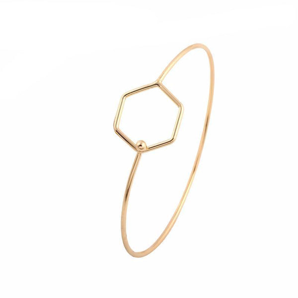 Minimalist Hexagon Bracelet