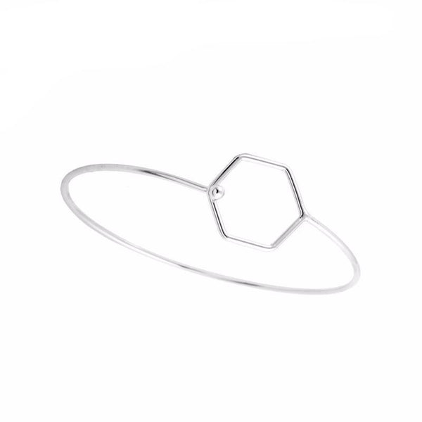 Minimalist Hexagon Bracelet