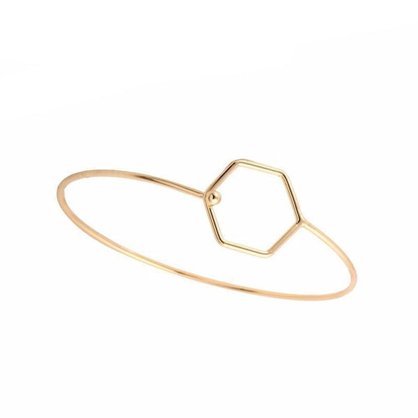 Minimalist Hexagon Bracelet