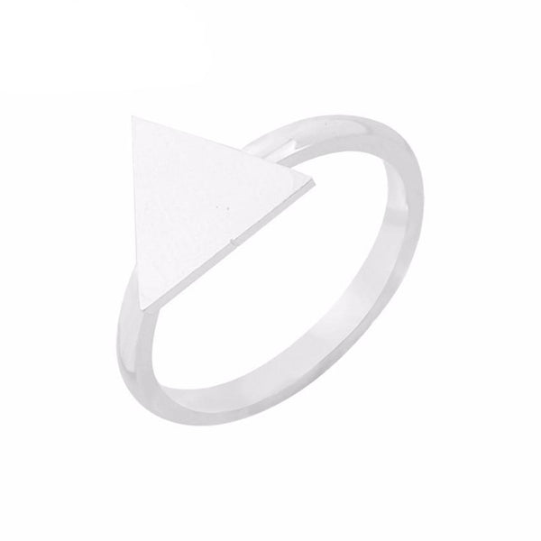 Metalwork Gold Color Geometric Ring